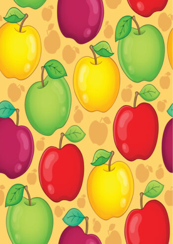Colourful apples