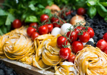Pasta and tomatoes
