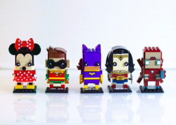 Toy cartoon and super hero characters