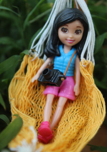 Doll in a hammock