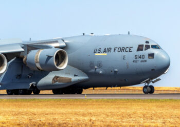 US military transport plane