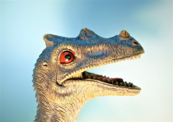 Close up of toy dinosaur