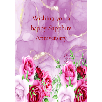 Roses sapphire wedding anniversary