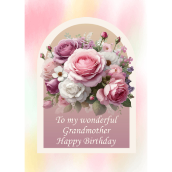 Beautiful flower bouquet Grandmother birthday