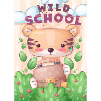 Wild school cat