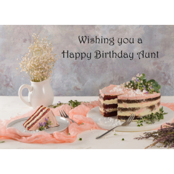 Birthday cake Aunt birthday