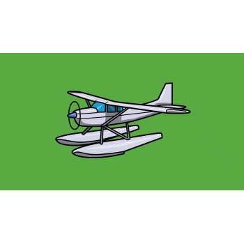 Cargo ship, cannon, bus stop, steam ship, water plane