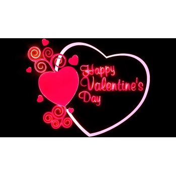 Heart and flowers Valentine's Day