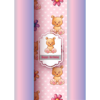 Cute teddy bear birthday