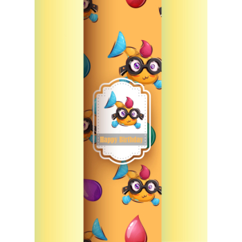 Cute fish wearing glasses birthday