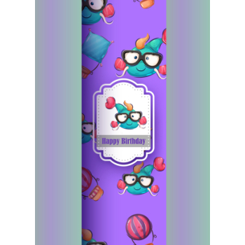 Cute fish and hot air balloons birthday