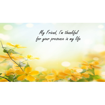 Special message for a friend