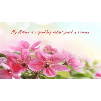 Special message for my mother